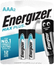 Energizer Alkaline 2 AAA Max Plus Batteries (1.5V)