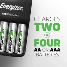 Energizer Charger + 4 AA Rechargeable Batteries