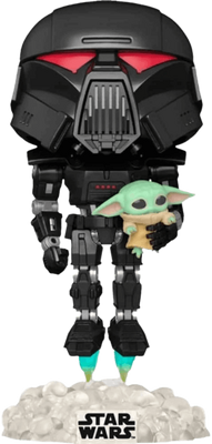 Funko Pop! Star Wars - Dark Trooper with Grogu (Glow in The Dark) (488)