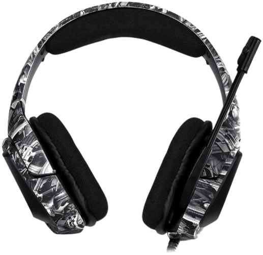 Onikuma K20 RGB Gaming Headphone - Grey in Black Pattern