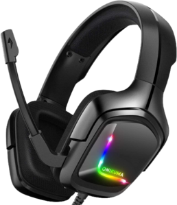Onikuma K20 RGB Gaming Headphone - Black