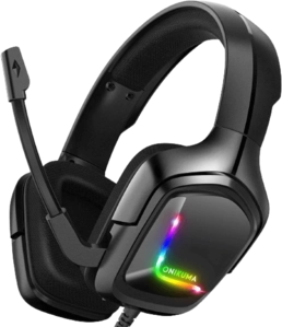 Onikuma K20 RGB Gaming Headphone - Black