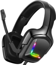 Onikuma K20 Wired RGB Gaming Headphone - Black