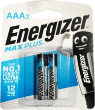 Energizer Alkaline 2 AAA Max Plus Batteries (1.5V) (41430)