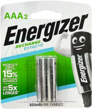 Energizer 2 AAA Rechargeable Batteries (1.2V)