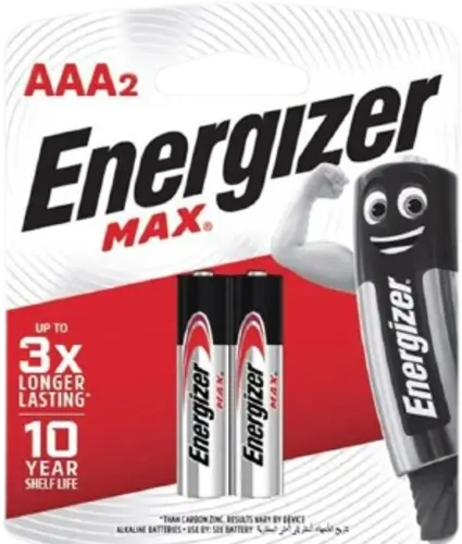Energizer 2 AAA Max Batteries (1.5V)