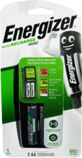 Energizer Charger + 2 AA Rechargeable Batteries