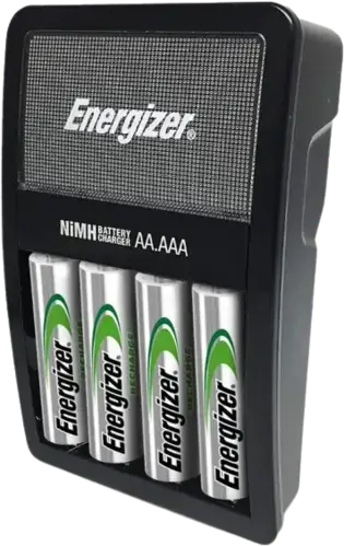 Energizer Charger + 4 AA Rechargeable Batteries