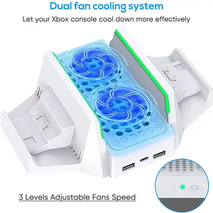 ستاند لجهاز إكس بوكس سيريس اس بمروحة تبريد ووحدة شحن مزدوجة لدراع التحكم من دوبي  للبيع في مصر من خلال Games2Egypt