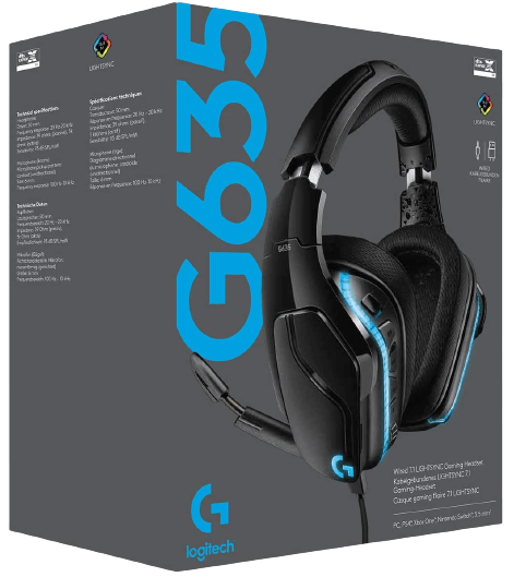 Logitech G635 Wired Gaming Headphone - Black  for sale in Egypt from Games2Egypt