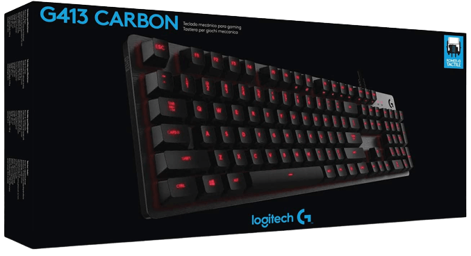 كيبورد جيمنج G413 بسويتش ميكانيكي من لوجيتيك - أسود  للبيع في مصر من خلال Games2Egypt
