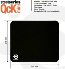 SteelSeries QCK Small Gaming Mouse Pad - Black