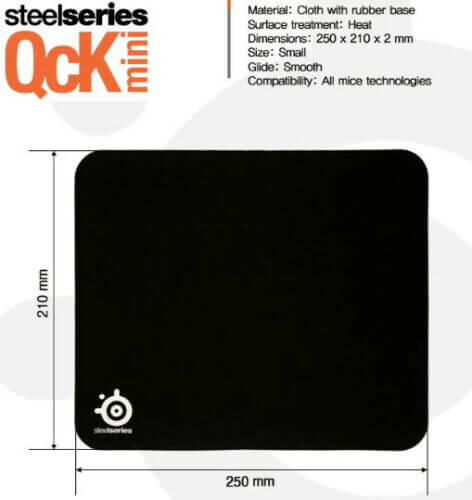 SteelSeries QCK Small Gaming Mouse Pad - Black – image 4
