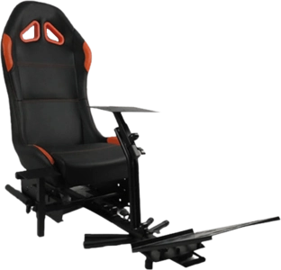 GY016 Racing Simulator Gaming Seat - Black & Orange