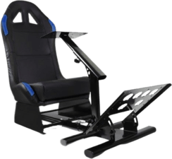 GY027 Racing Simulator Gaming Seat - Black & Blue 