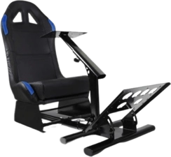 GY027 Racing Simulator Gaming Seat - Black & Blue 