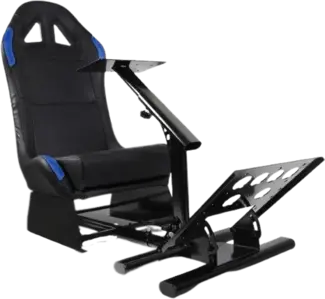 GY027 Racing Simulator Gaming Seat - Black & Blue 