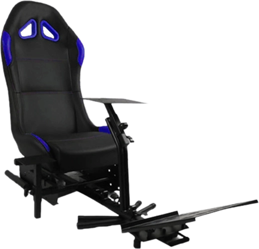 GY027 Racing Simulator Gaming Chair- Black and Blue 