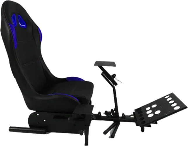 GY027 Racing Simulator Gaming Chair- Black and Blue 