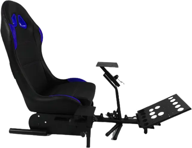 GY027 Racing Simulator Gaming Chair- Black and Blue 