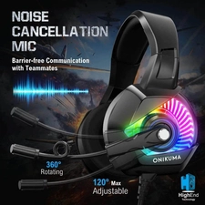 ONIKUMA K6 Wired Gaming Headphone - RGB