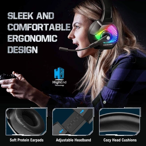 ONIKUMA K6 Gaming Headphone - RGB