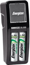 Energizer Charger + 2 AA Rechargeable Batteries