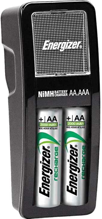 Energizer Charger + 2 AA Rechargeable Batteries - 2000mAh