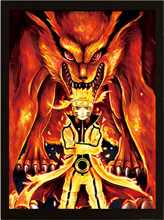 Naruto (Gamabunta & Kurama) 3D Poster   for sale in Egypt from Games2Egypt