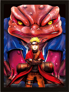 Naruto (Gamabunta & Kurama) 3D Poster   for sale in Egypt from Games2Egypt