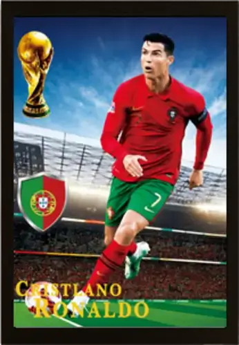 Cristiano Ronaldo 3D  Football Poster 