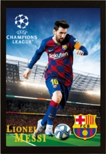 Lionel Messi 3D Football Poster 