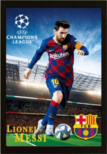 Lionel Messi 3D Football Poster 