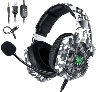 Onikuma K8 Gaming Headphone - Camo Gray