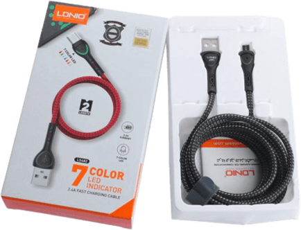 كابل شحن لدنيو LS482 من USB لمايكرو (3م)  للبيع في مصر من خلال Games2Egypt