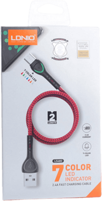 Ldnio LS482 LED Charging Cable from USB to Type-C (3m)
