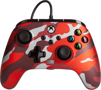 PowerA Enhanced Wired Controller for Xbox - Camo Red -  for sale in Egypt from Games2Egypt