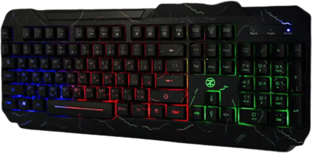 TechnoZone E3 Wired Gaming Keyboard with Rainbow Backlit