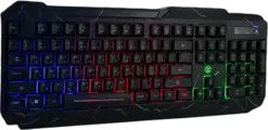 TechnoZone E3 Wired Gaming Keyboard with Rainbow Backlit