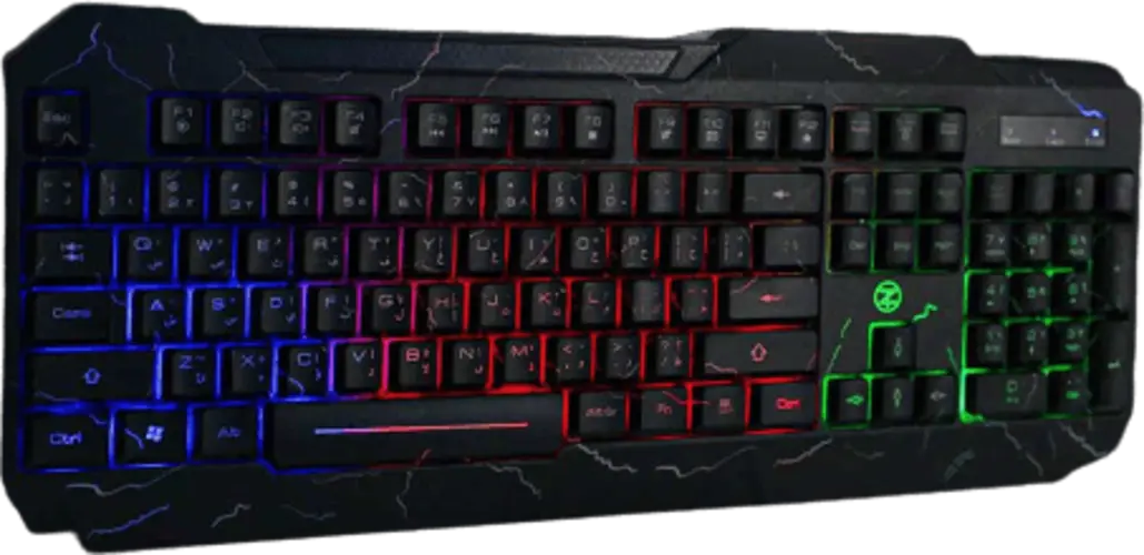TechnoZone E3 Wired Gaming Keyboard with Rainbow Backlit