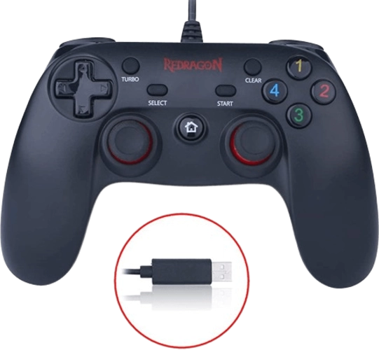 Redragon Saturn G807 Wired Controller - Black