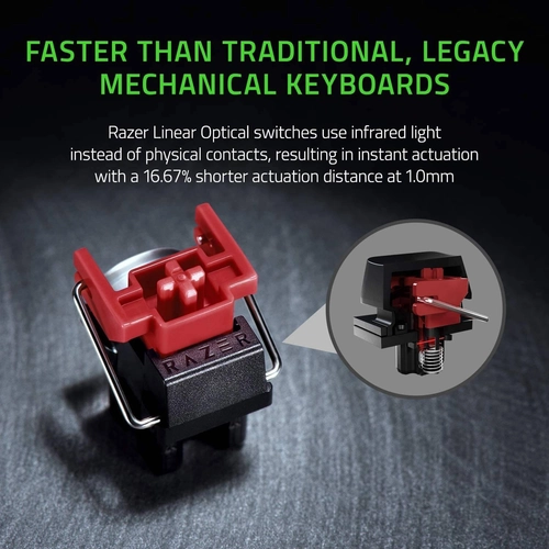 RAZER HUNTSMAN Mini (Linear Optical Red Switch) - Mercury Edition