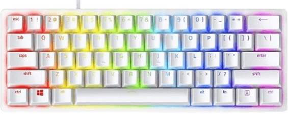 Razer Huntsman Mini (Clicky Optical Purple Switch Keyboard) Mercury Edition