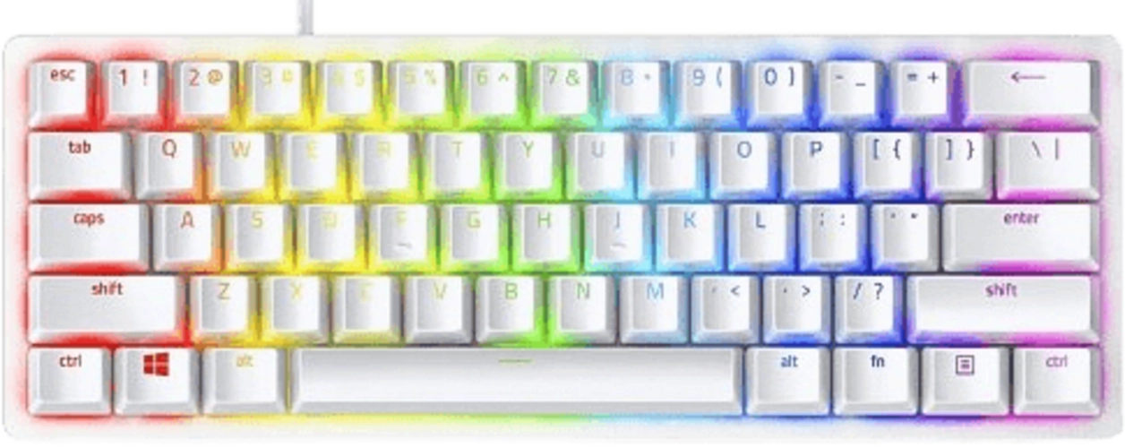 Razer Huntsman Mini (Clicky Optical Purple Switch Keyboard) Mercury Edition