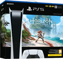 PlayStation 5 Console - Digital Edition + Horizon Forbidden West Bundle