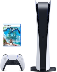 PlayStation 5 Console - Digital Edition + Horizon Forbidden West Bundle