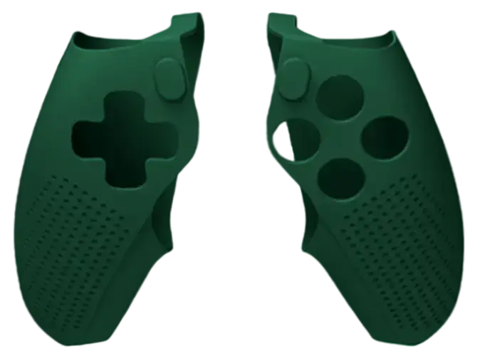 Dobe Split PS5 DualSense Controller Grip Silicone Cover Case - Dark Green