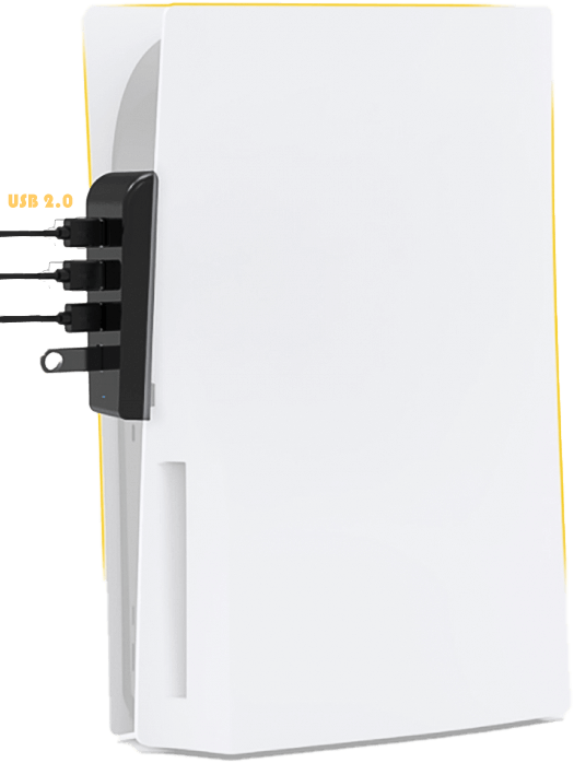 موزع USB لجهاز بلايستيشن 5 - اسود – صورة 2