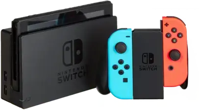Nintendo Switch Console  - Neon Red/Neon Blue V2 - Open Sealed  (62847)