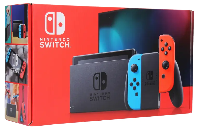 Nintendo Switch Console  - Neon Red/Neon Blue V2 - Open Sealed 